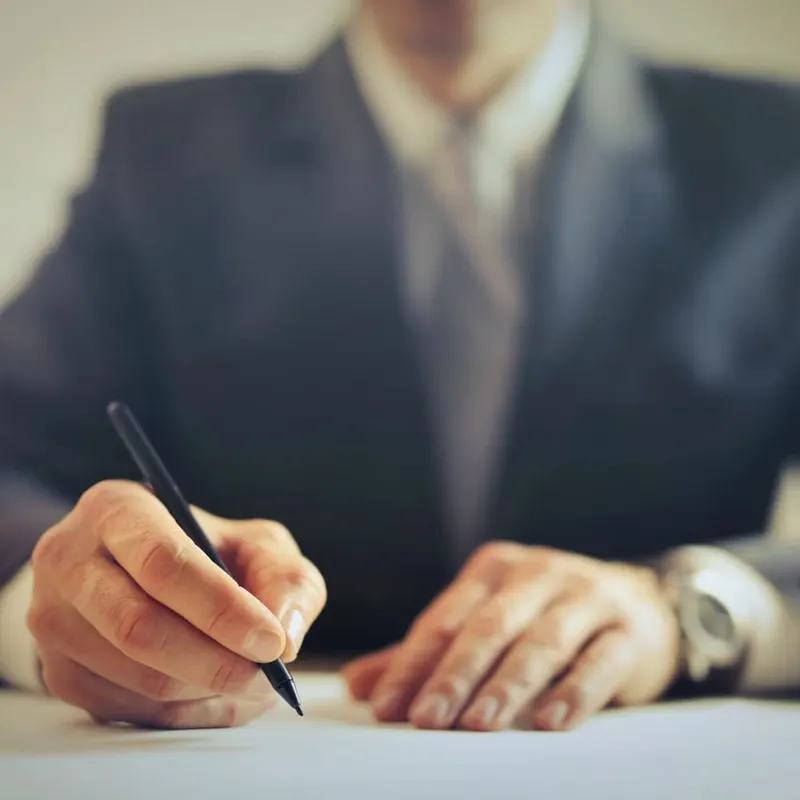Semnarea actelor la biroul notarial
